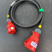 1 X 16Amp 3 Phase To 32Amp 3 Phase Adapter 1M - Ref: 1386 - CL581 - Location: Altrincham Wa14