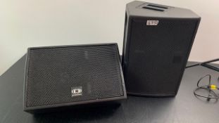 2 x Dynocrod AM12 Powered Monitors In Flight Case - Ref: 470 - CL581 - Location: Altrincham