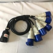 1 X 6 Way 16Amp Socapex Break Out - Ref: 6267 - CL581 - Location: Altrincham WA14Items will be