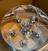 1 x Searchlight Venetian 5 Light in Chrome - RRP: £260.00 - Ex Display - Location: Altrincham WA14 -