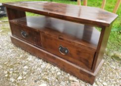 1 x Laura Ashley Chestnut Garrat TV Media Unit In Very Good Condition - Ref: JB236 - Pre-Owned -