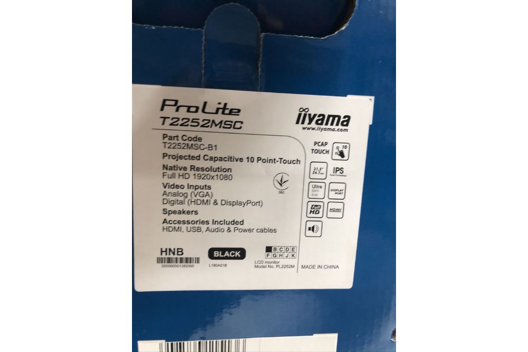 Iiyama Prolite T2252MSC-B1 Touchscreen Computer Monitor - Image 4 of 4