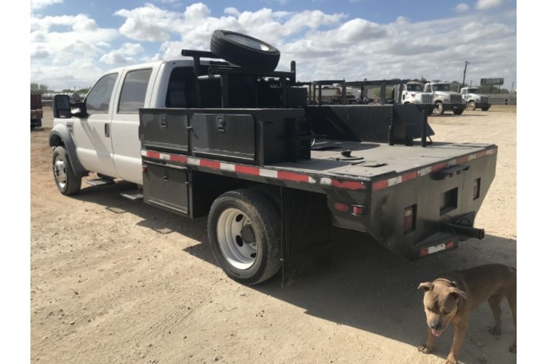 2008 Ford F-450 Flatbed VIN: 1FDXW46R38EA51979 Odometer States: 90006 Color - Image 4 of 6