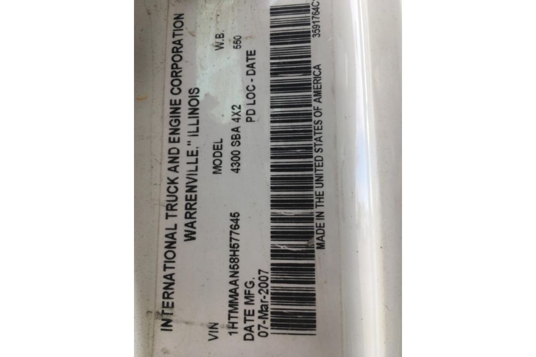 2008 International 4300 Service Truck VIN: 1HTMMAAN58H577645 Odometer State - Image 6 of 7