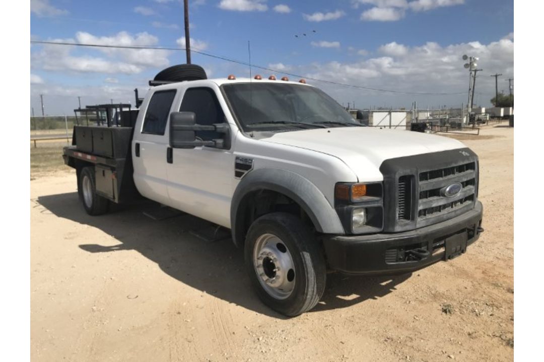 2008 Ford F-450 Flatbed VIN: 1FDXW46R38EA51979 Odometer States: 90006 Color - Image 2 of 6