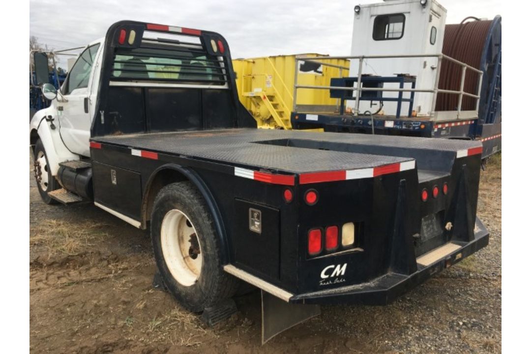 2011 Ford F-650 Flatbed VIN: 3FRNF6FL1BV453257 Odometer States: 129608 Colo - Image 4 of 7