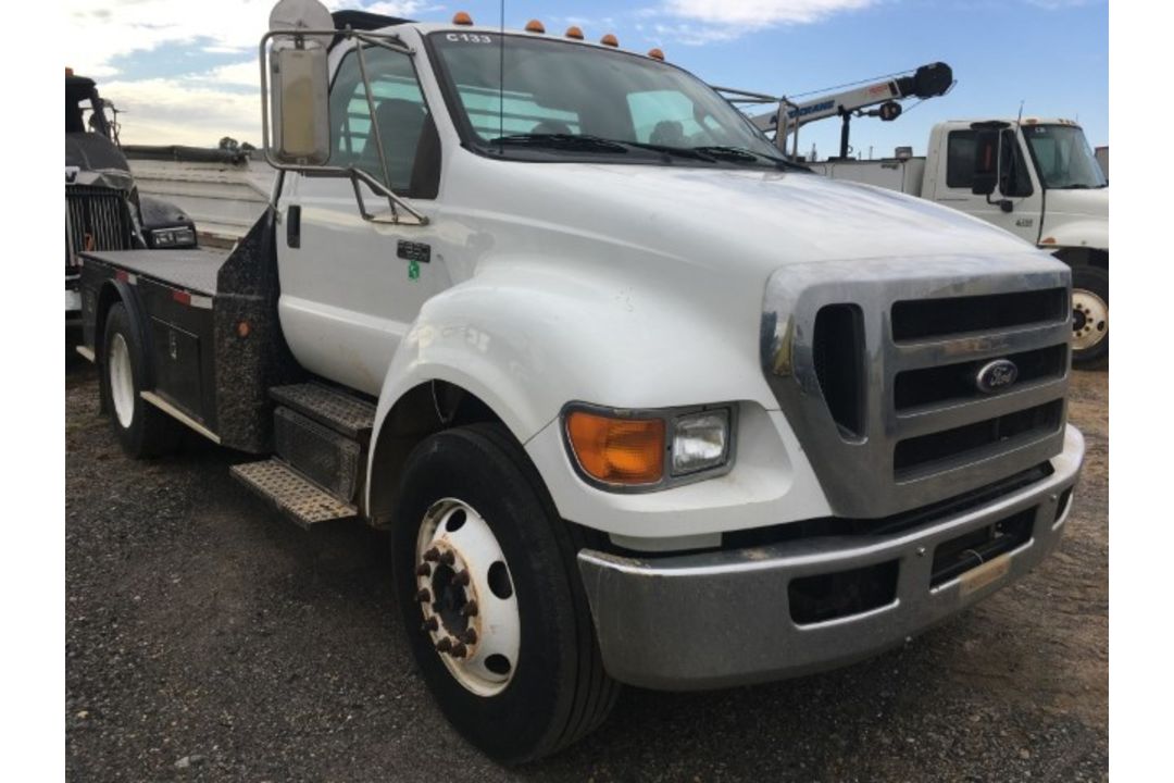 2011 Ford F-650 Flatbed VIN: 3FRNF6FL1BV453257 Odometer States: 129608 Colo - Image 2 of 7
