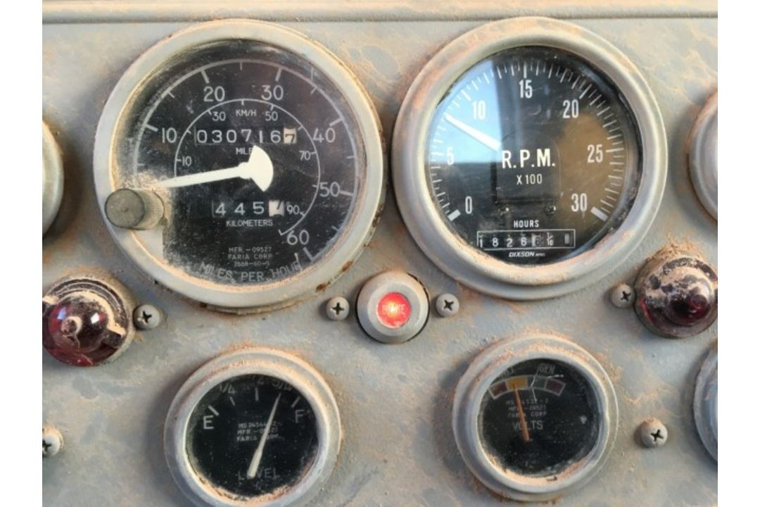 AM General M35A3 2 1/2 Ton 6x6 VIN: 500327 Odometer States: 30716 Color: Re - Image 6 of 10