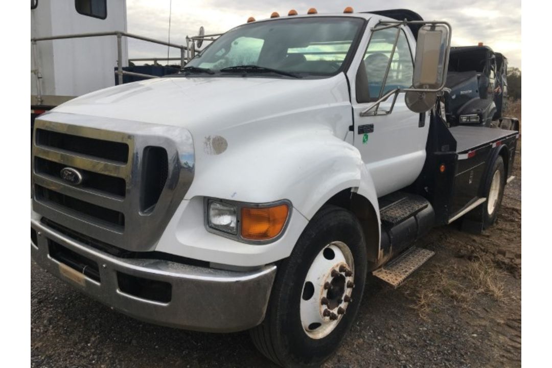 2011 Ford F-650 Flatbed VIN: 3FRNF6FL1BV453257 Odometer States: 129608 Colo - Image 1 of 7