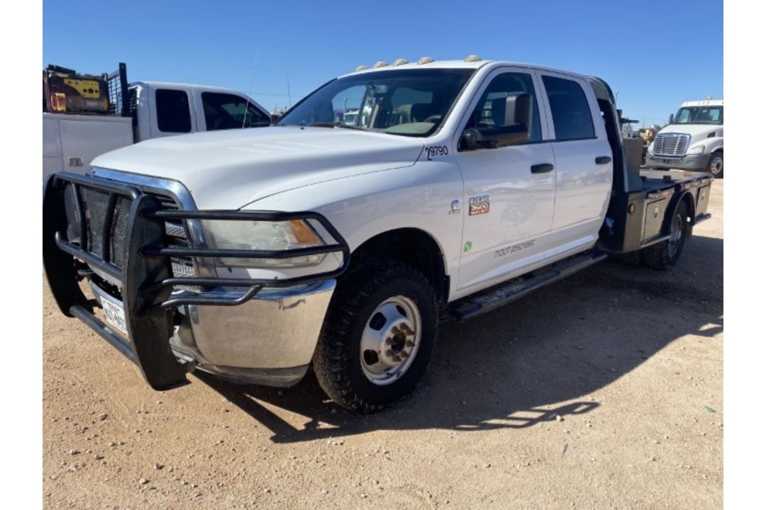 2012 Dodge RAM 3500 Flatbed VIN: 3C7WDTCL2CG229790 Odometer States: 136615 - Image 1 of 6