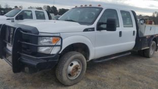 2015 Ford F-350 Flatbed VIN: 1FO8W3H64FEA99425 Odometer States: 147414 Colo