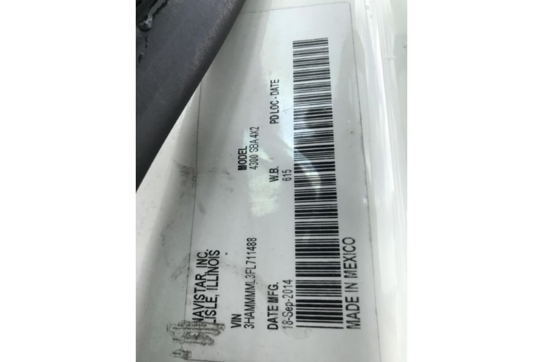 2015 International 4300 SBA Refrigerated box VIN: 3HAMMMML3FL711488 Odomete - Image 7 of 7