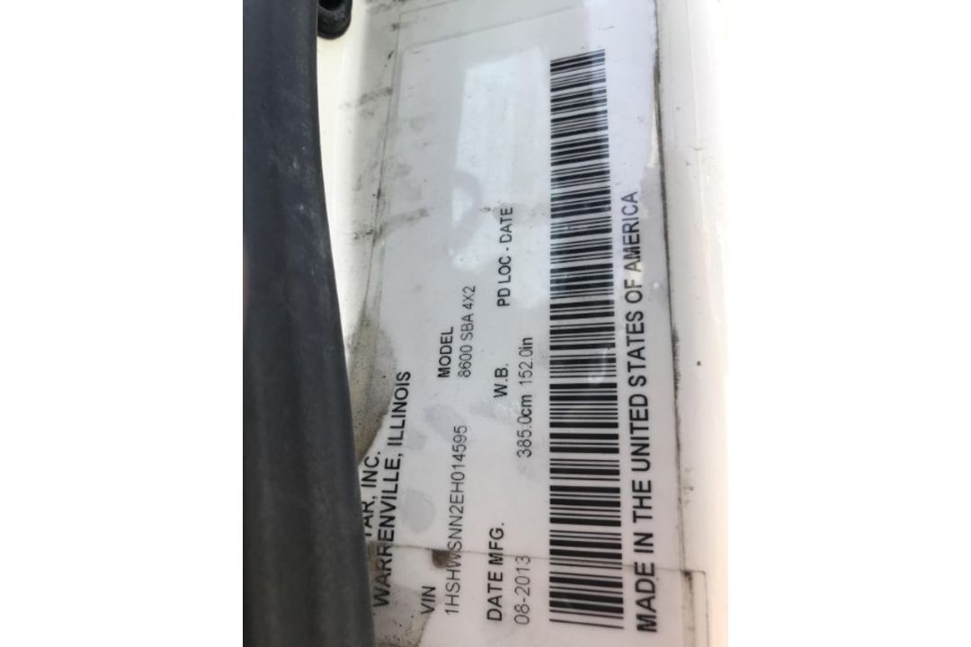 2014 International TranStar VIN: 1HSHWSNN2EH014595 Odometer States: 223,563 - Image 7 of 7