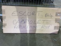 Ford Escort Cabriolet replacement roof