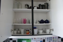 Contents of cupboards, as lotted