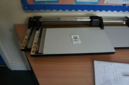 Miscellaneous lot comprising, 2 x Rotatrim paper cutters, Swordfish 330LR A3 laminator, Fellowes L8-
