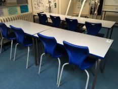 6 x canteen tables + 12 x chairs