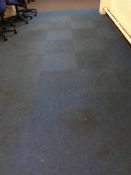 Carpet tiles, blue, 15m2 approx.