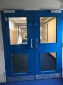 Double part glazed door