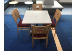 Cafe Table With 4 Chairs