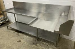 Stainless Steel Dishwasher Outlet / Exit Table