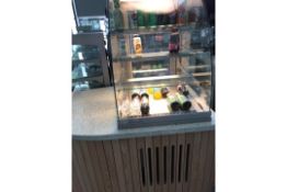 Chilled Cabinet Bevelled Glass 4 Shelves ZERO RESERVE