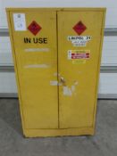 Flammable liquid cupboard