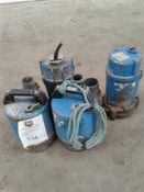 4 x submersible pumps