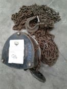 Lifting Gear single point chain hoist