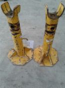 Pair of barrier stands