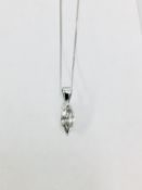 0.45Ct Marquise Diamond Pendant.