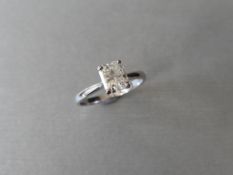 1.03Ct Radiant Cut Diamond Solitaire Ring,