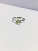 0.87Ct Brilliant Cut Diamond Solitaire Ring,