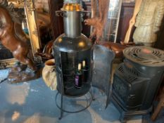 METAL RETRO INDUSTRIAL BUNDI WINE CABINET