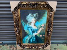 OIL PAINTING ON CANVAS IN GILT FRAME - ARTIST UNKNOWN