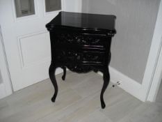 NEW PACKAGED BLACK SIDE TABLE