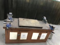 Heavy Duty Work Bench And 4 Vices