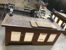 Heavy Duty Work Bench And 4 Vices