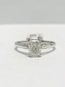 1ct Radiant cut natural diamond