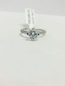 Platinum Diamond Solitaire Ring,