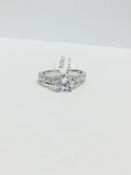 Platinum Diamond Solitaire Ring,