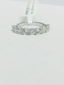 Platinum Diamond Nine Stone Eternity Ring,