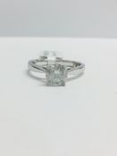 Platinum Solitaire 4 Claw Diamond Ring,
