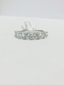 Platinum Diamond 7 Stone Ring,
