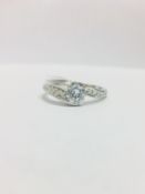 Platinum Diamon Dsolitaire Ring,