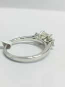 Platinum Diamond Trilogy Ring 1.50Ct Diamond Total,