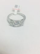 Platinum Diamond Three Stone Ring,