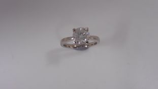 1.00Ct Diamond Solitaire Ring With An Enhanced Brilliant Cut Diamond.