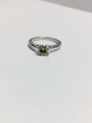 1Ct Brilliant Cut Diamond Solitaire Ring,