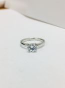 Platinum Diamond Solitaire Ring 4 Claw,